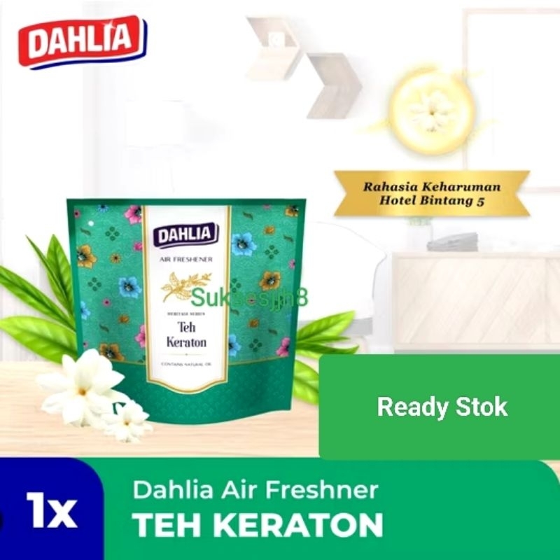 Dahlia Air Freshner Teh Keraton/Pengharum ruangan/pengharum pakaian /pengharum Mobil/pengharum Toile