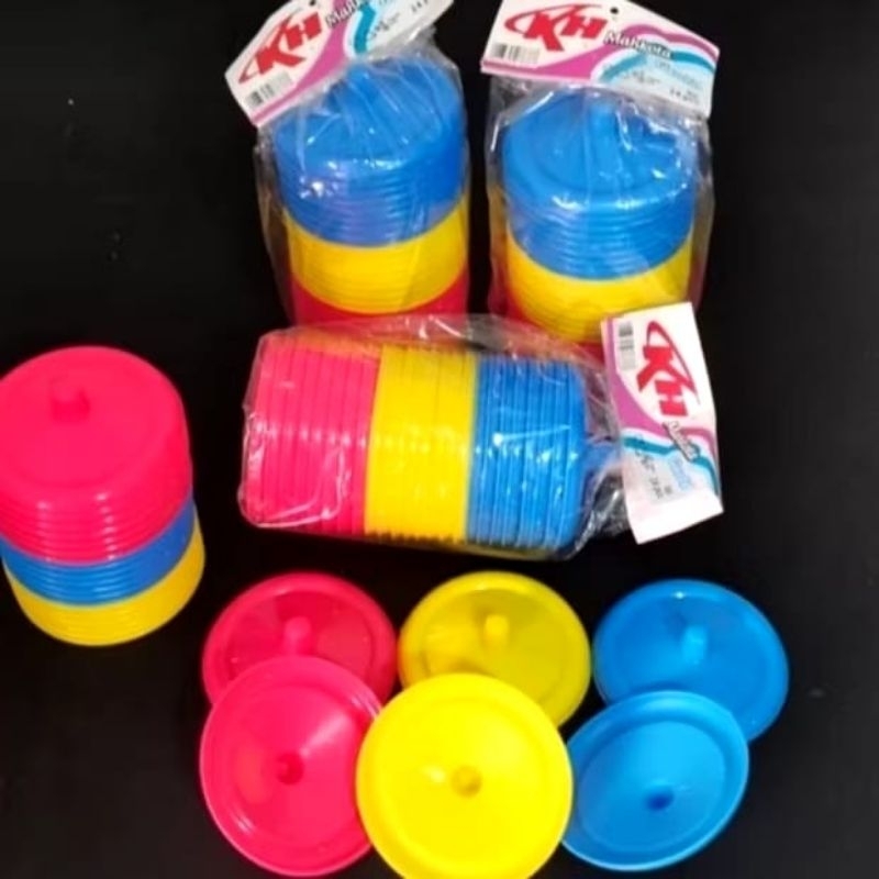 Tutup Gelas Plastik Isi 12 Pcs // Tutup Gelas Plastik // Tutup Gelas Plastik Warna