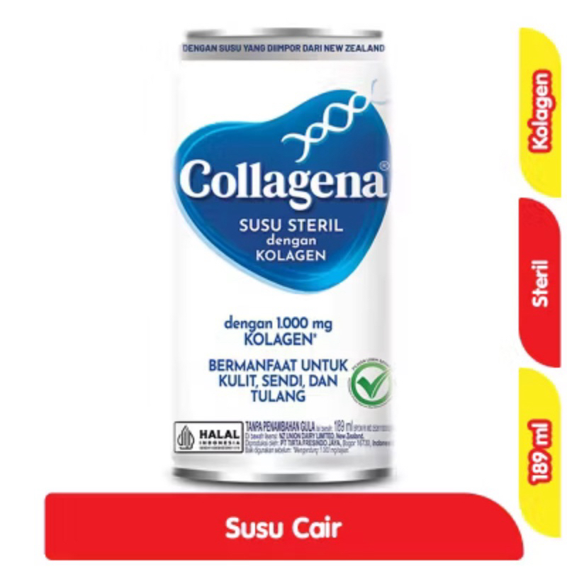 

SUSU COLLAGENA 189 ML. SUSU STERIL DENGAN KOLAGEN. MAYORA NUTRITION