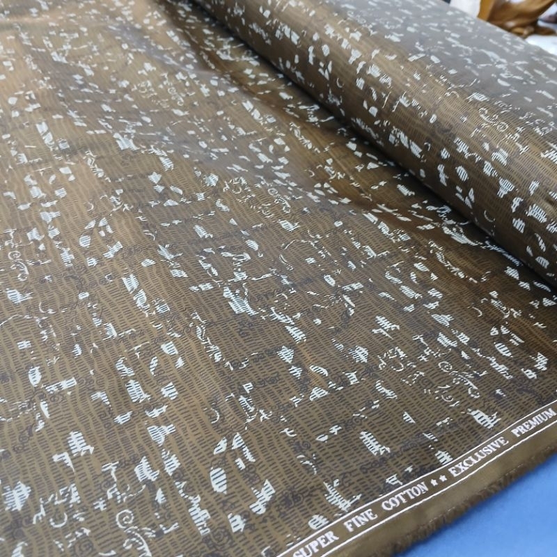 Kain katun Motif /Kain katun kemeja italy motif per 25 cm