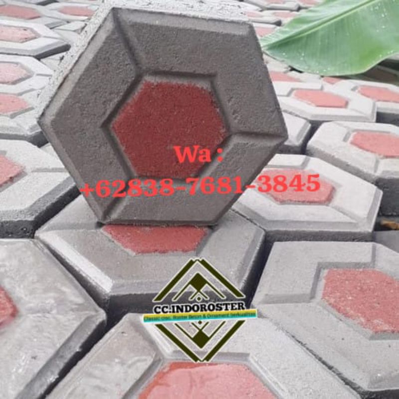 PAVING BLOK Pembuatan di pres mesin hidrolik