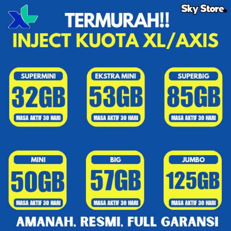 [PROMO] INJECT VOUCHER PAKET DATA COMBO AKRAB XL SUPER PROMO TERMURAH RESMI FULL GARANSI