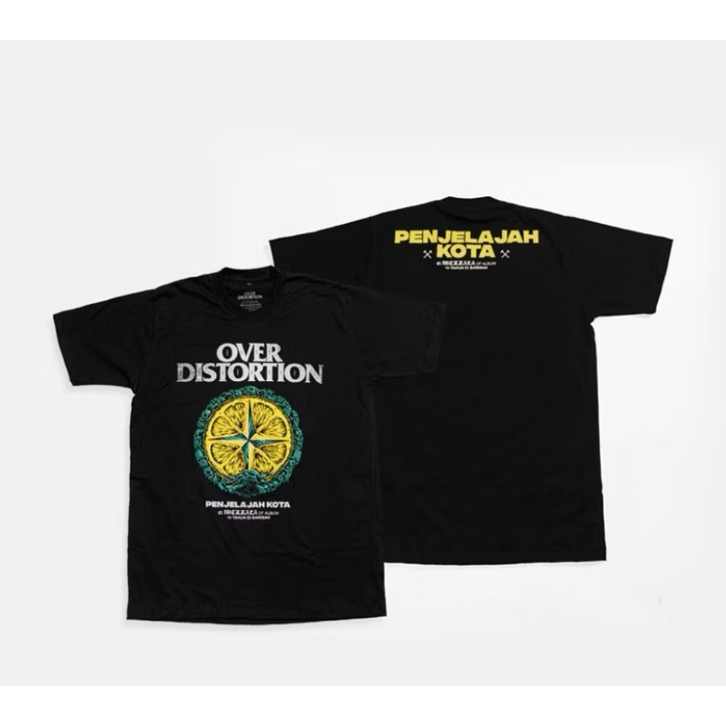 TSHIRT CASUAL OVER DISTORTION PENJELAJAH KOTA