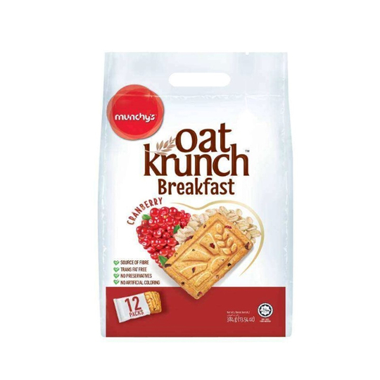 

MUNCHYS OATKRUNCH BREAKFAST CHIASEEDMILK | CRANBERRY | CHOCO BLUEBERRY BISCUITS 384G