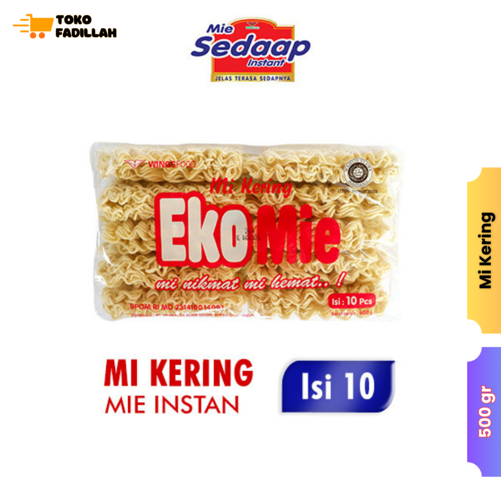 

EkoMie Mi Instan Kering 500gr (isi 10 pcs)