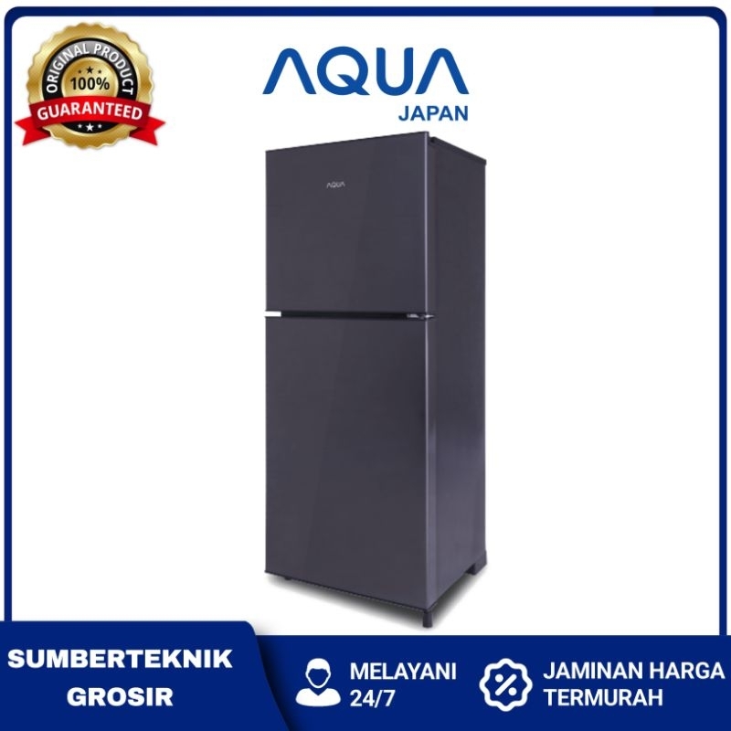Kulkas Aqua 2 Pintu Aqr-d251 Aqr d251 Lemari Es 187 Liter Hemat Listrik