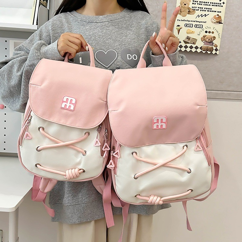 <Ready>Tas bahu mini gadis imut versi Korea wanita dari ransel mini segar ransel mini serbaguna port