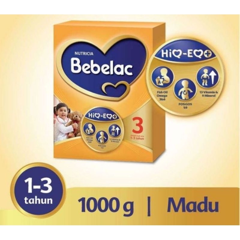 

Bebelac 3 Susu Pertumbuhan Madu 1000 gram Box