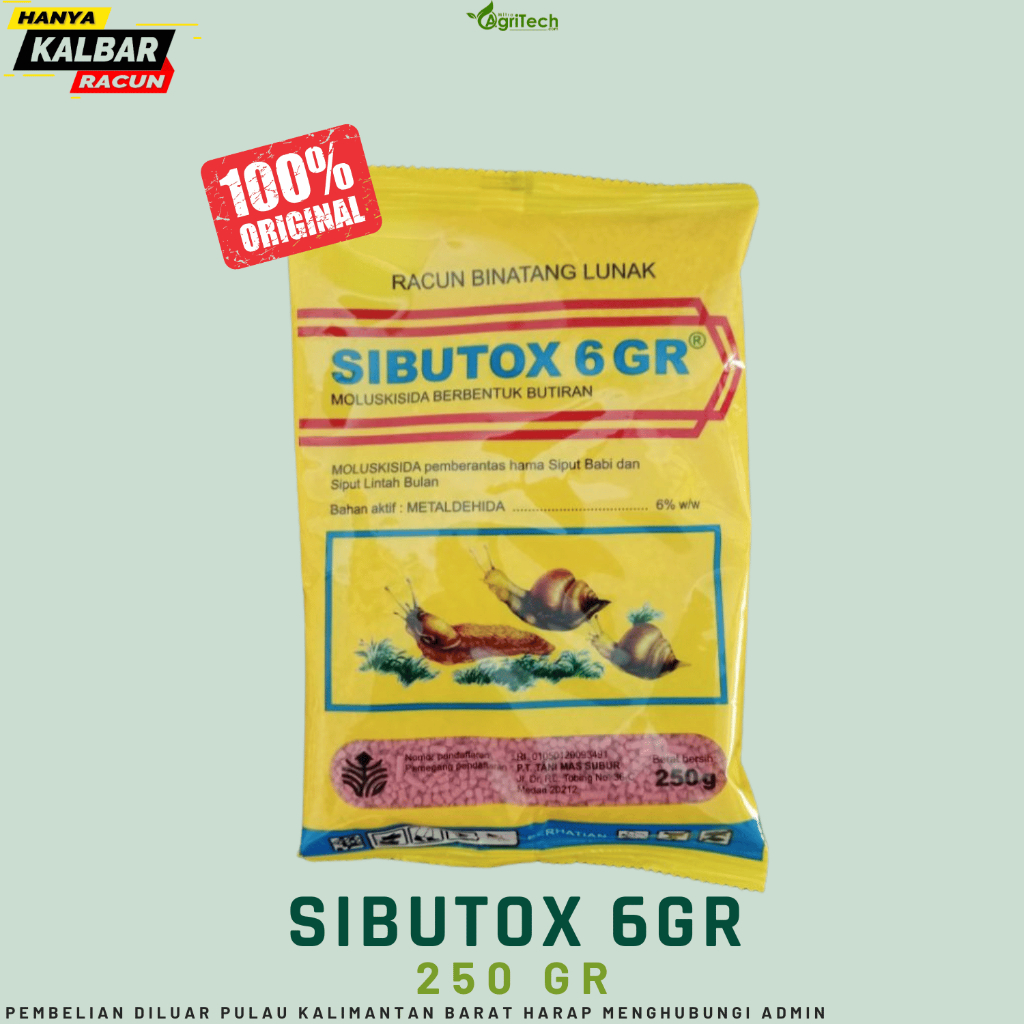 SIBUTOX 6GR MOLUSKISIDA HAMA SIPUT KEONG ISI 250 GRAM