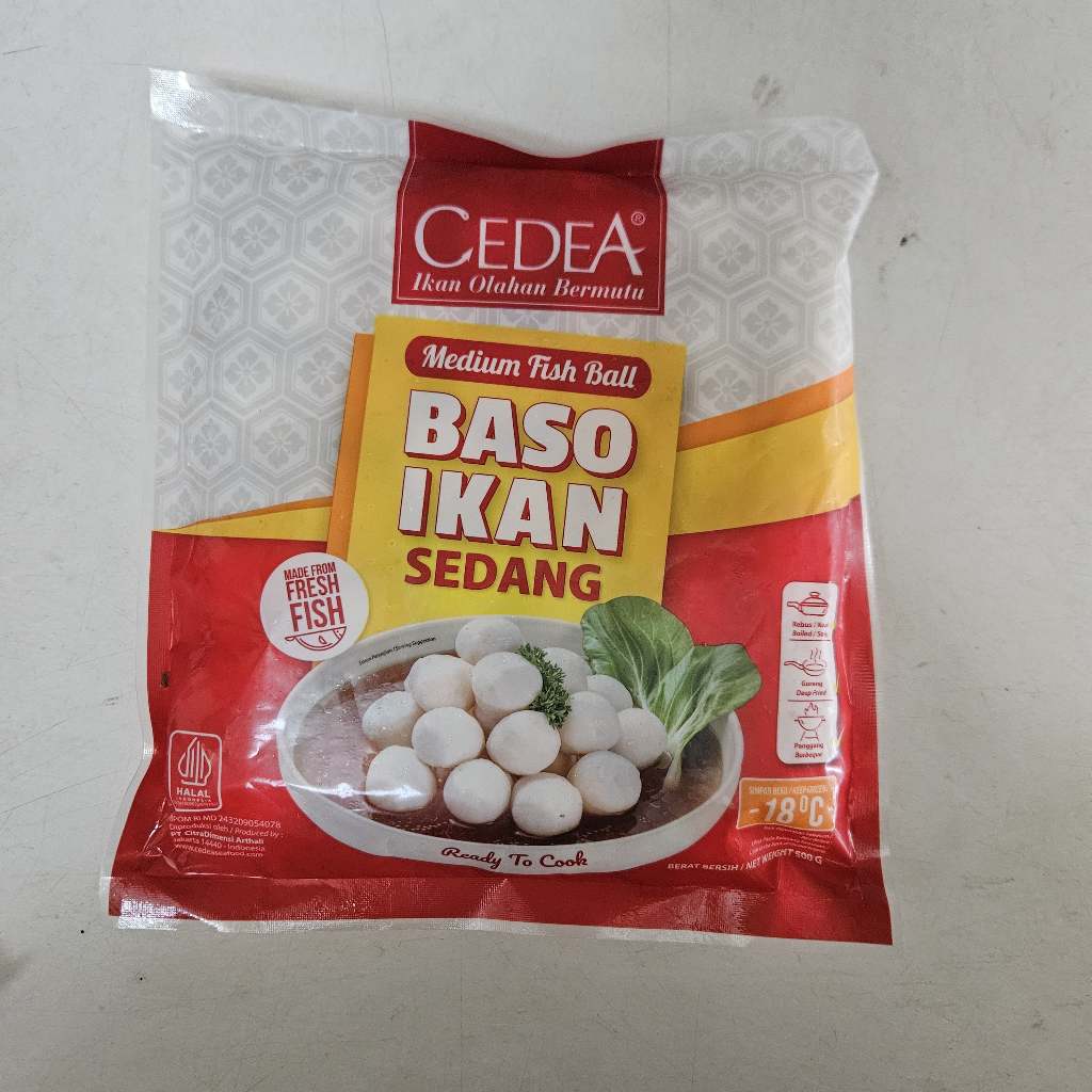

Baso Ikan Cedea Sedang 500 grams