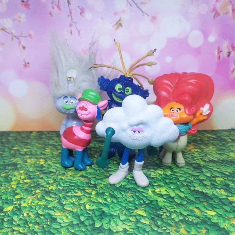 Trolls set 5pcs Mainan McD Happy Meal Figure