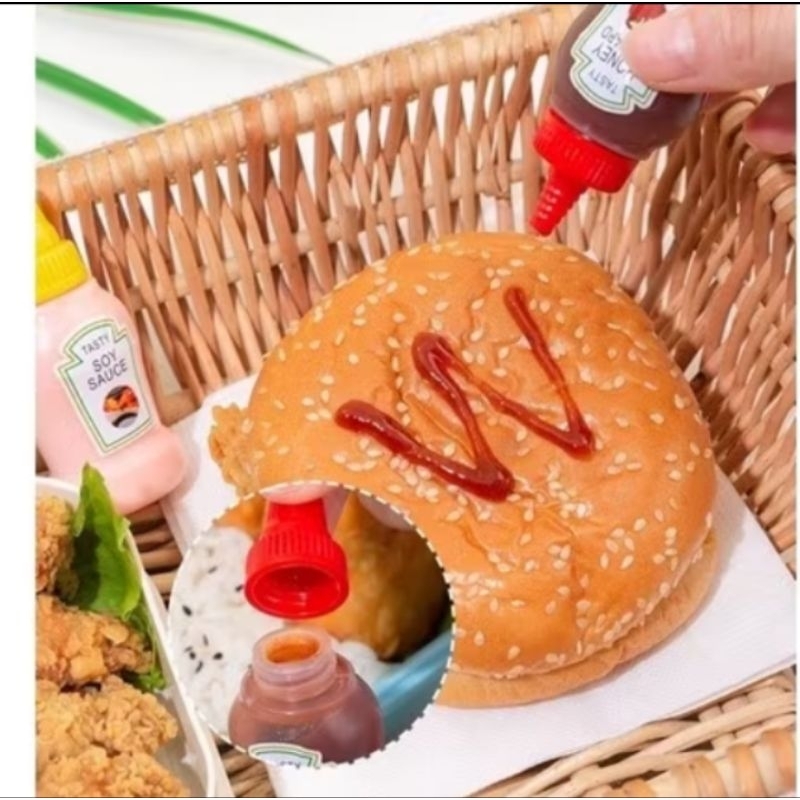 Botol Mini Wadah Saos Bumbu  Mini Travel Cup Saos Bento