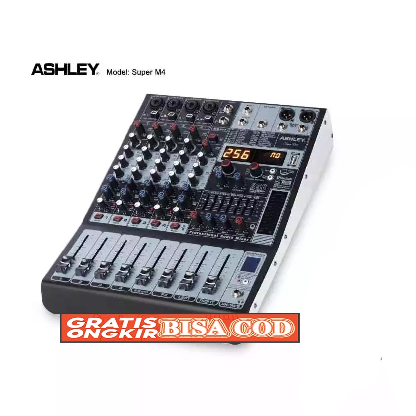 Mixer Ashley Super M4 Superm4 6 Channel Original Compressor Perchannel Original 6 Channel: 4 Mono /
