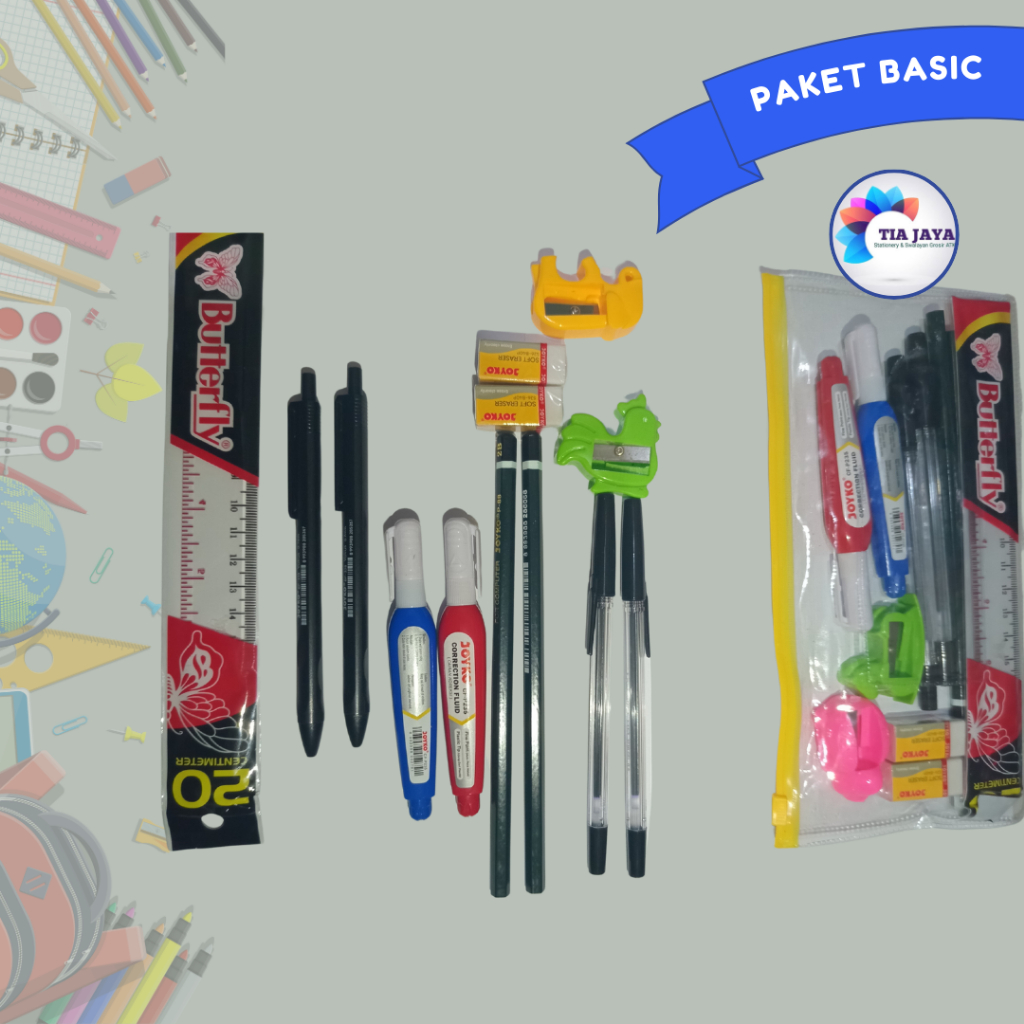 

Paket Alat tulis Sekolah 1set Basic