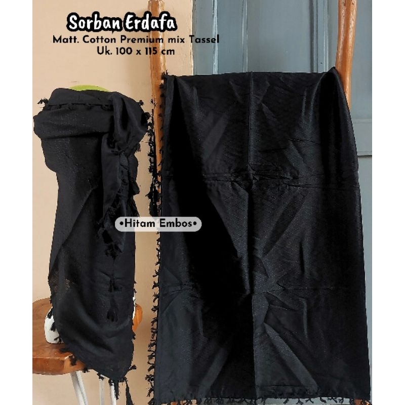Sorban Habib Sorban Santri HitamTassel / Sorban Erdafa Hitam