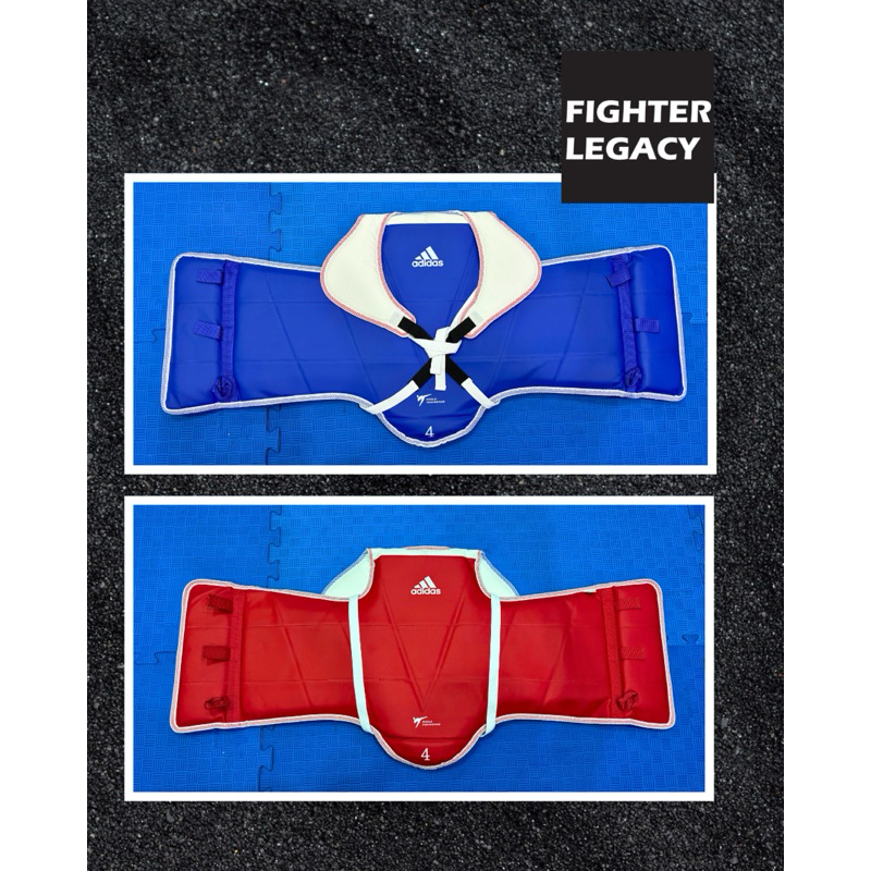 Adidas Body Protector Reversible Taekwondo Hugo Pelindung Badan Original