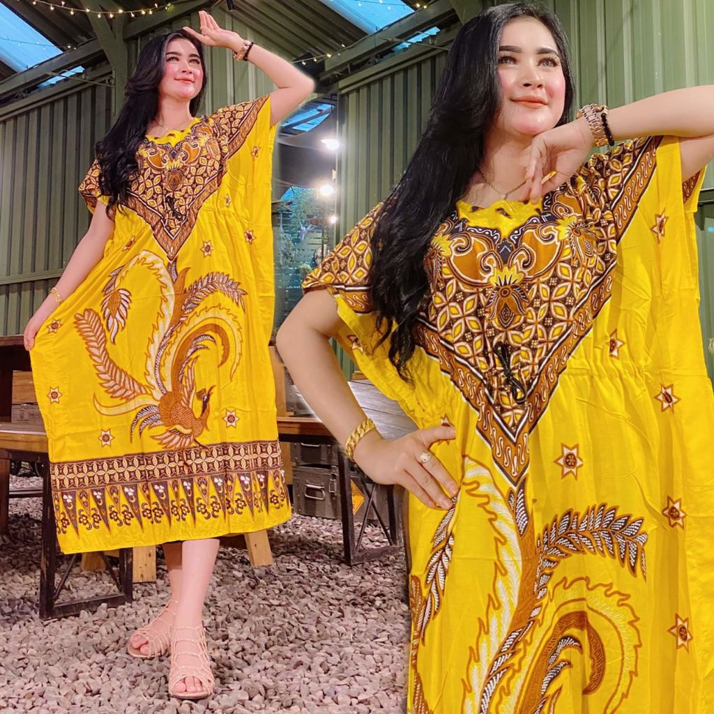 Home Dress Pakaian Wanita daster lowo kalong jumbo batik untuk ibu hamil dan gemuk kain rayon