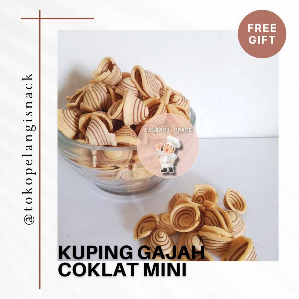 

[250 gr] Kuping Gajah Mini Manis Gurih / Kuping Gajah Manis Gurih Renyah