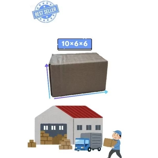 

kardus box ukuran10 X 6 X 6 X cm ( Eceran ) BoxPackingBuat,scrunchie, jepitan,dll