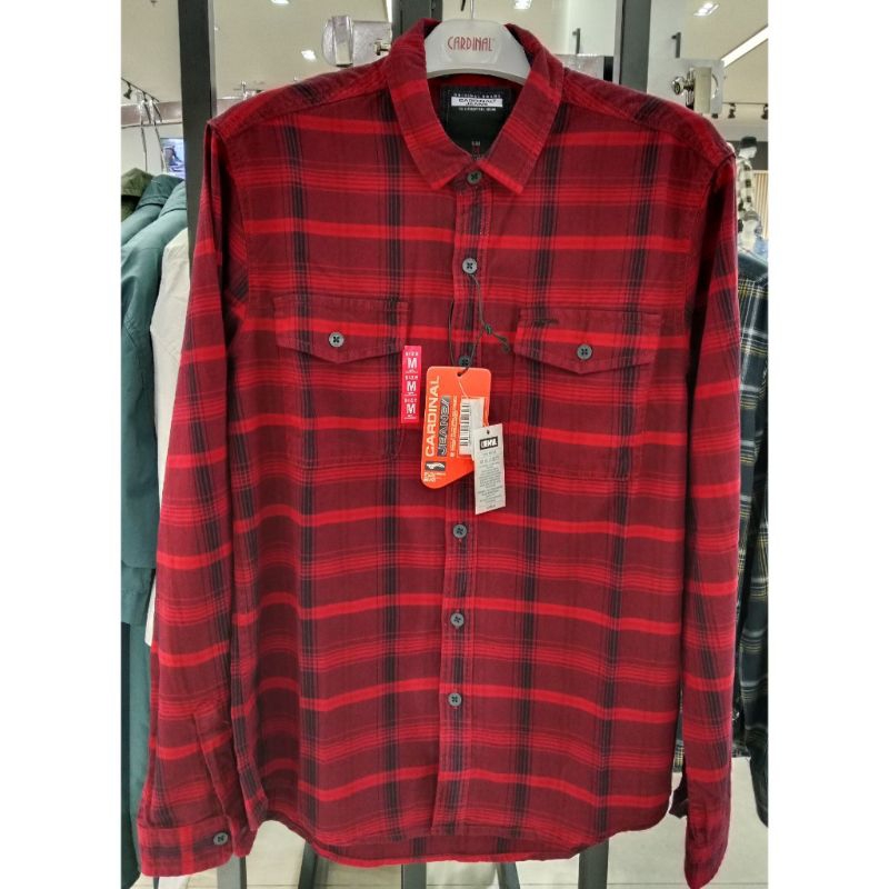 Kemeja panjang pria Cardinal jeans original mens CAKAI02803J 11F kemeja pria lengan panjang katun be