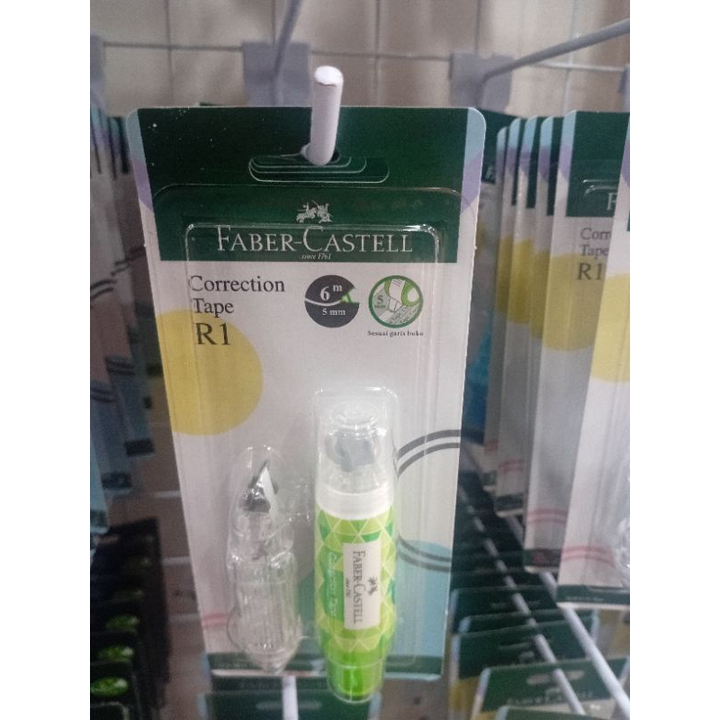 

FABERCASTELL CORRECTION TAPE BARBELL GREEN+REFILL