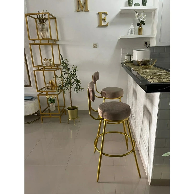 Bar Chair Kursi Bar Besi Kursi Bar Minimalis Kursi Cafe Finishing Gold Best Seller