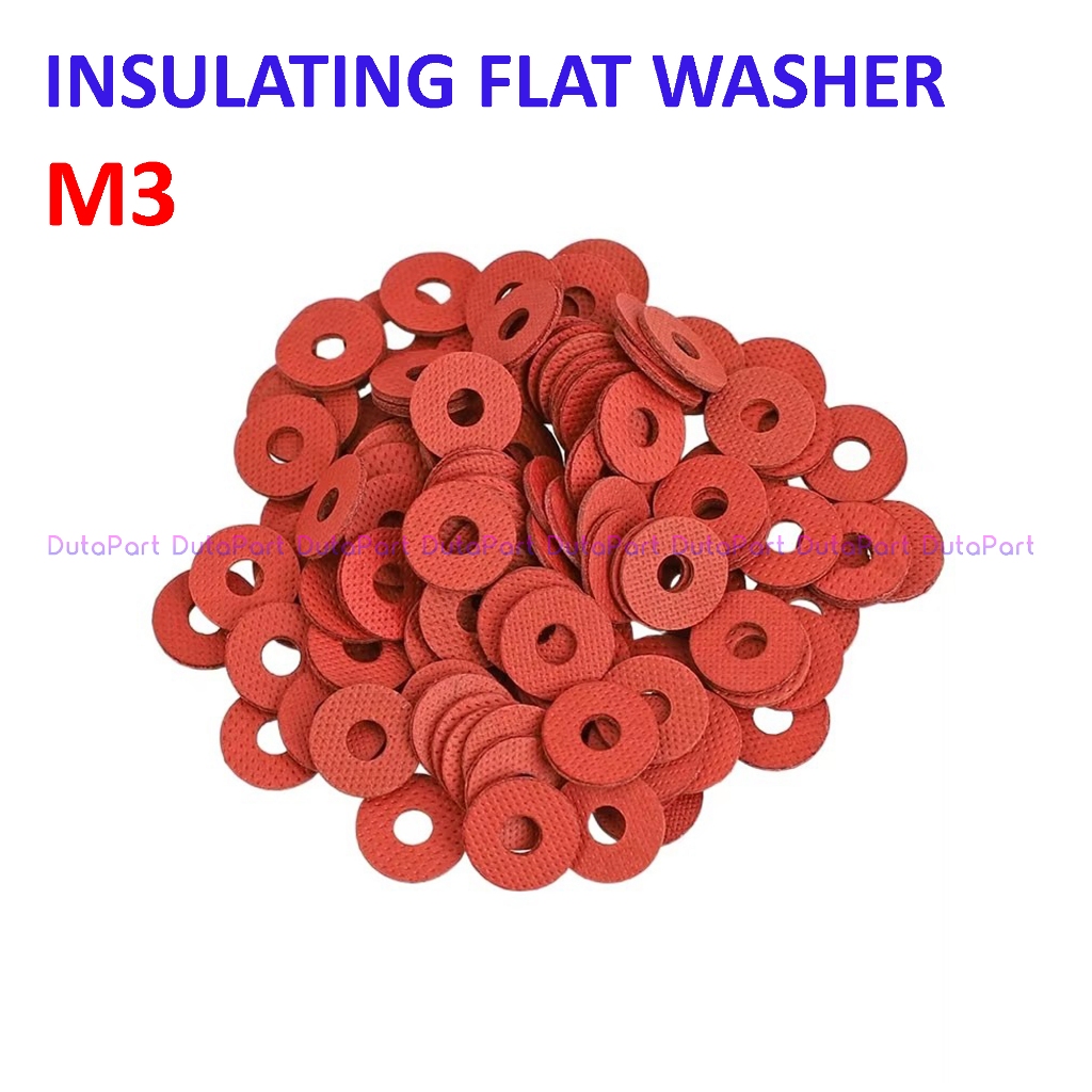 INSULATING FLAT WASHER M3 RING ALAS MUR BAUT UKURAN BAUT M3