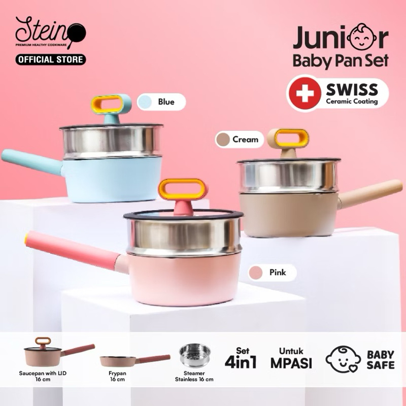 STEIN Junior Baby Pan Set / Panci Baby Steincookware