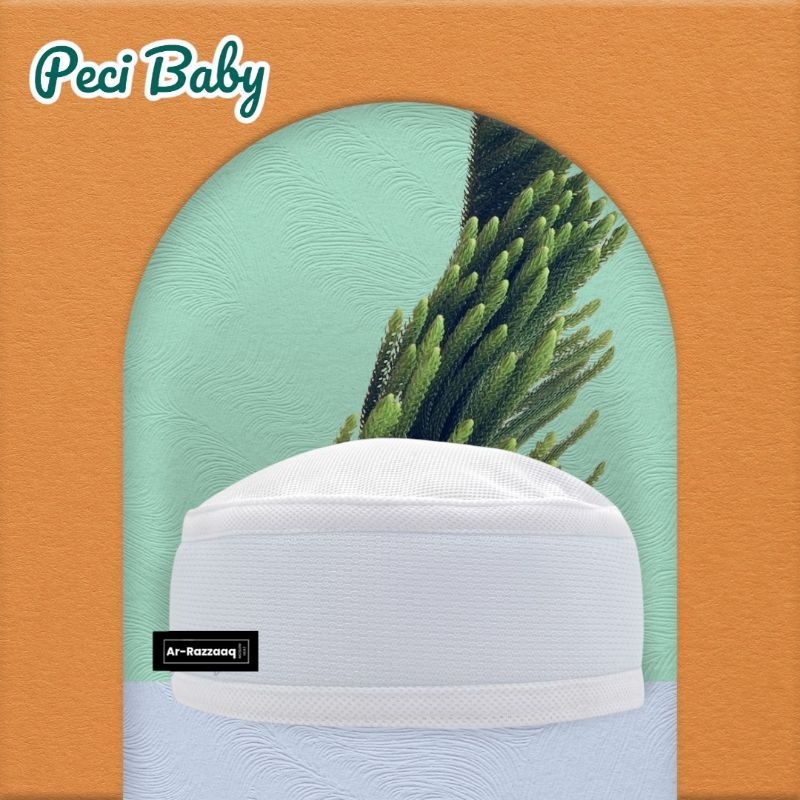 Peci Baby / Peci Baby Bulat / Peci Baby Putih / Peci Baby Putih Polos / Peci Baby Viral