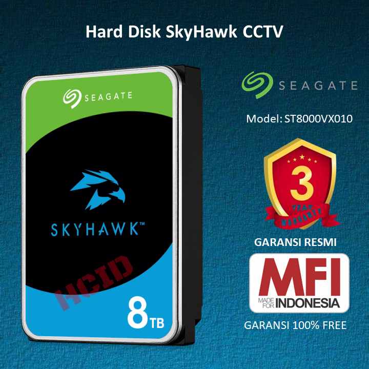 Hard Disk Seagate SkyHawk 8TB MFI Surveillance HDD