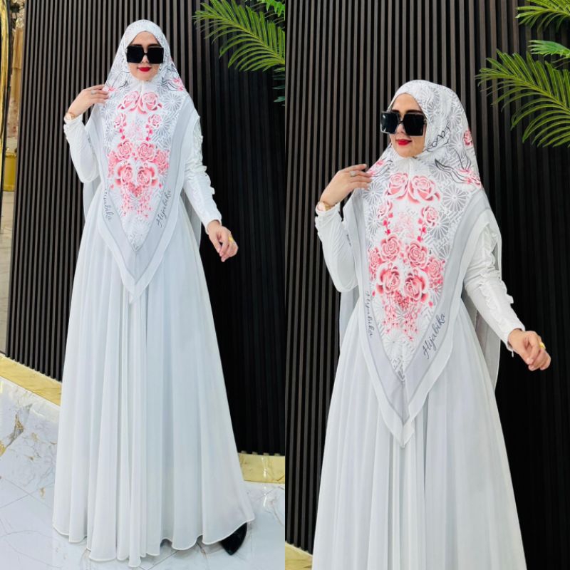 Lutfiya syari set hijab printing