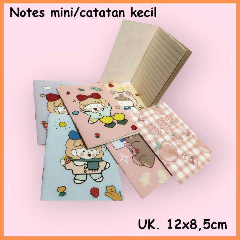 

Notes Kecil Uk. 12x8,5cm / Buku Tulis Mini / Notebook Mini / Catatan Harian Karakter / Note Book Kartun / Memo Kecil