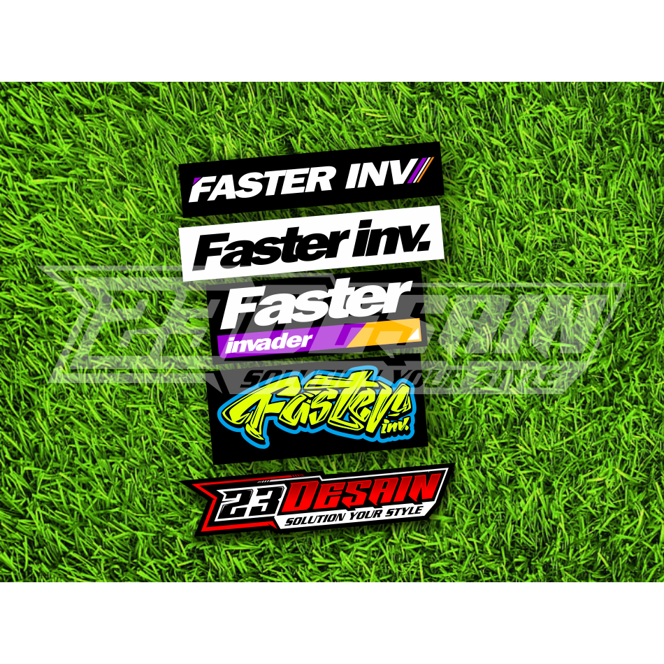 STIKER FASTER INV STICKER PACK FASTER INVADER