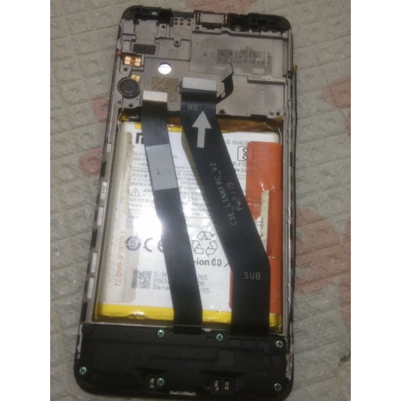frame batre fullset redmi 7a ori copotan