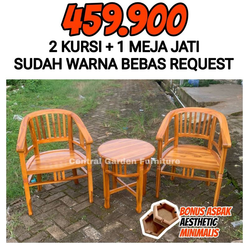 Set Teras Betawi Amerika Jati Termurah Original Kursi Teras Aesthetic Kursi Cafe