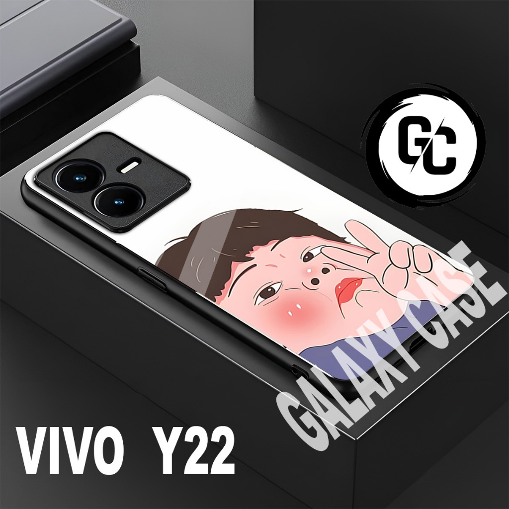 Case VIVO Y22/GC20/motif gambar LUCU/softcase VIVO Y22/glitter/glossy/casing/kesing