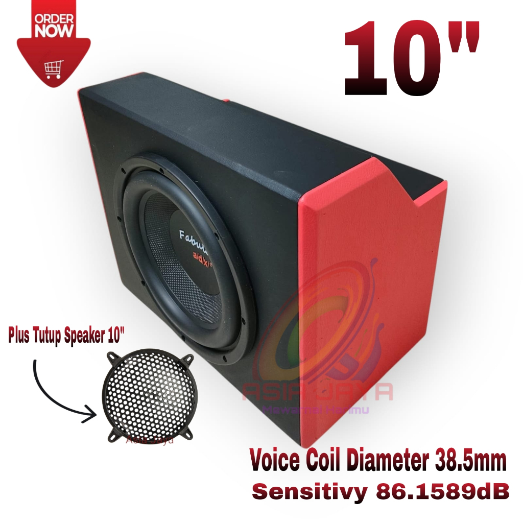 Paket Combo Speaker Subwoofer Pasif ADX Fabulous 10 Inch Plus Box 10inch Untuk Mobil Canter