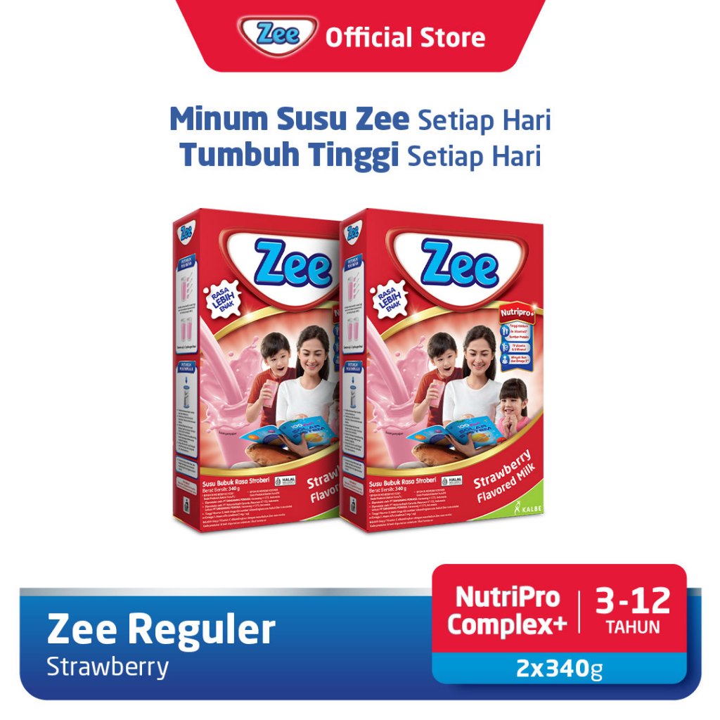 

Zee Reguler Strawberry Milk 340gr (2pcs)