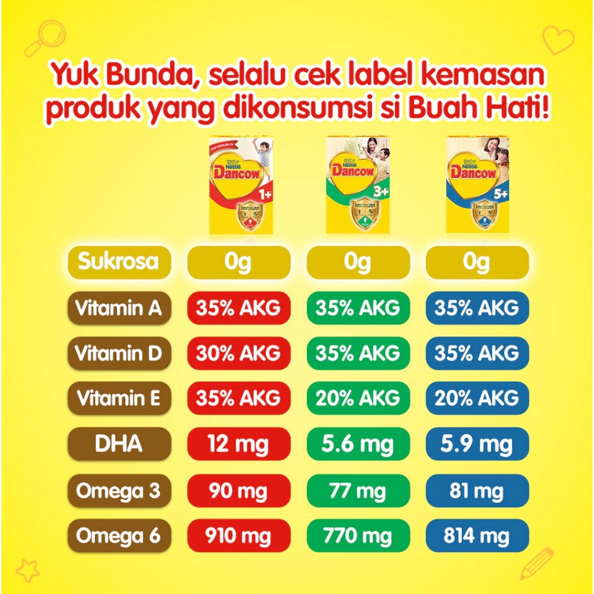 Dancow 3+ Vanila 1 Kg - Raja Susu