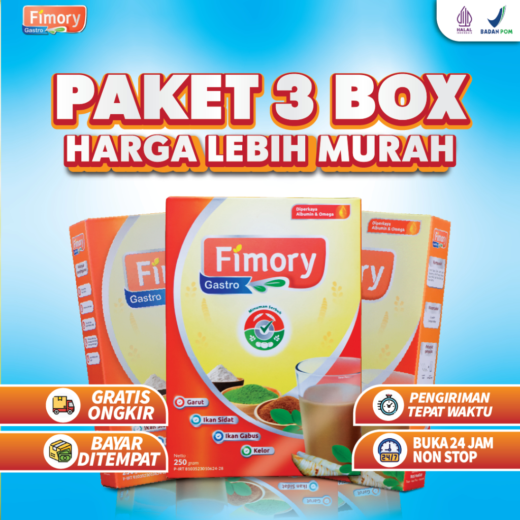

Fimory Gastro Sereal Umbi Garut Ampuh Atasi Asam Lambung Maag Akut Gerd Paket Ampuh 3 BOX
