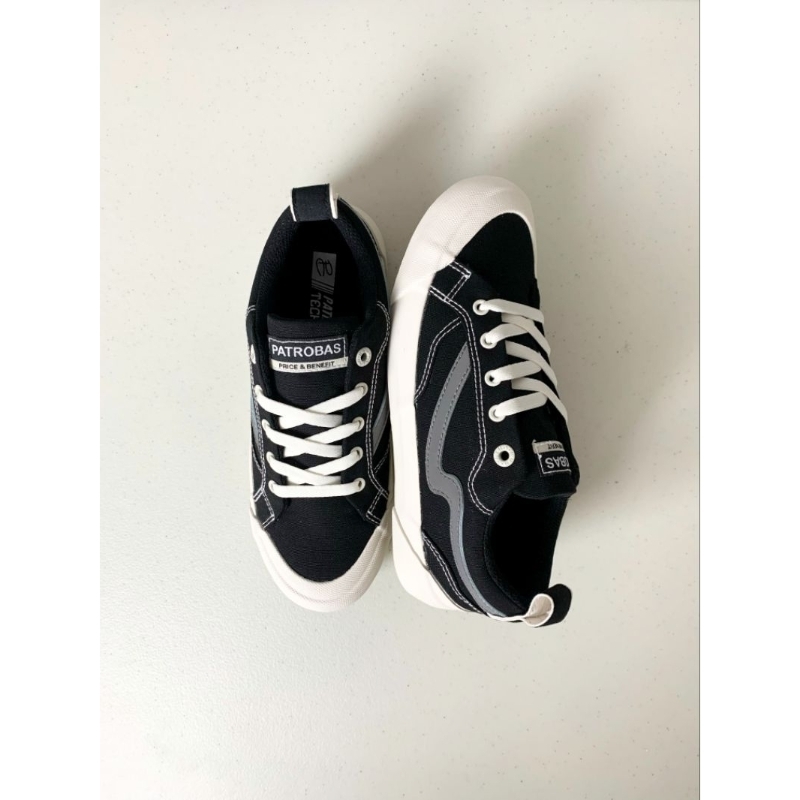 Patrobas Glare Black White Original. Sepatu Patrobas Glare Hitam Putih Original. Sepatu Sneakers Cew