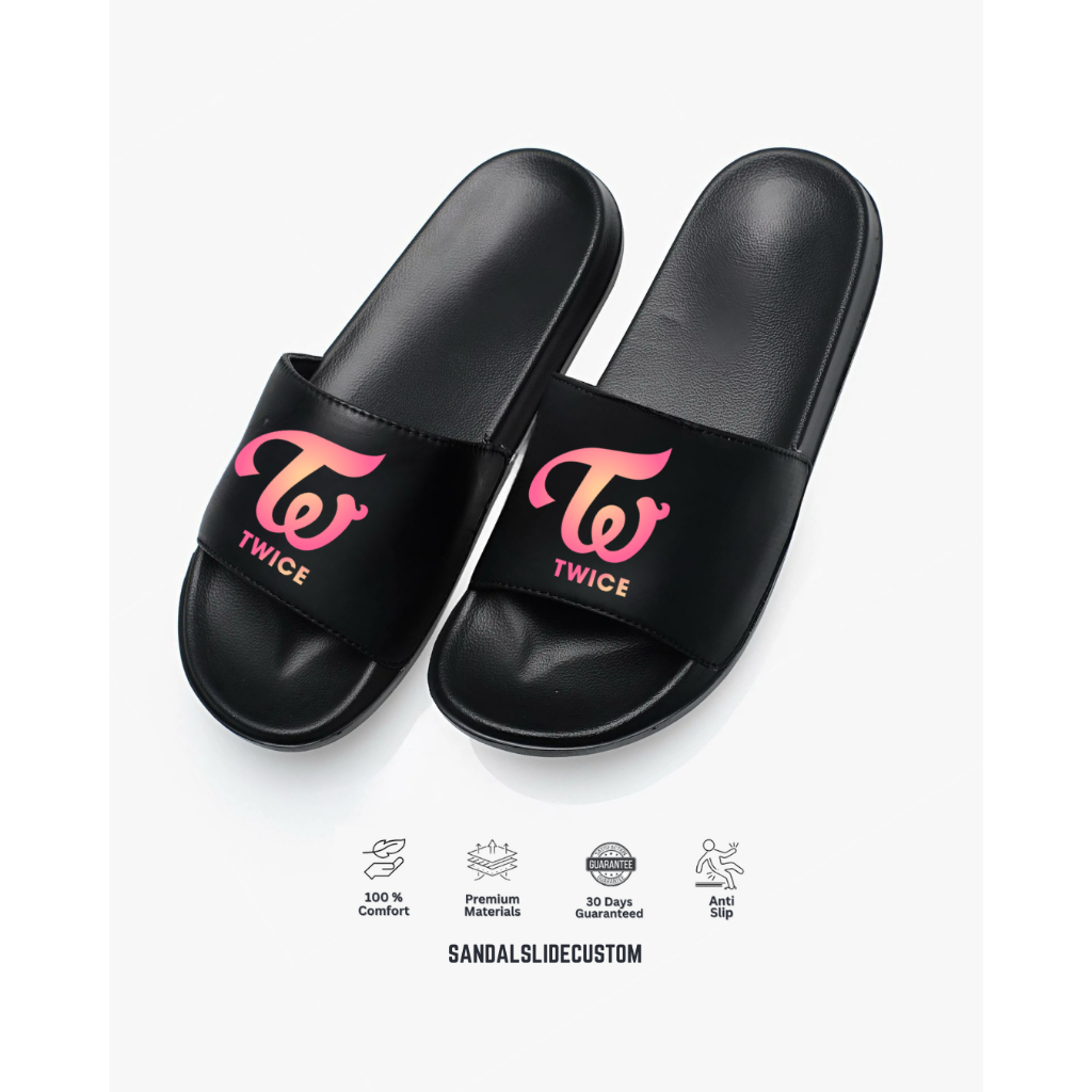 Sandal slide slop custom design KPOP TWICE