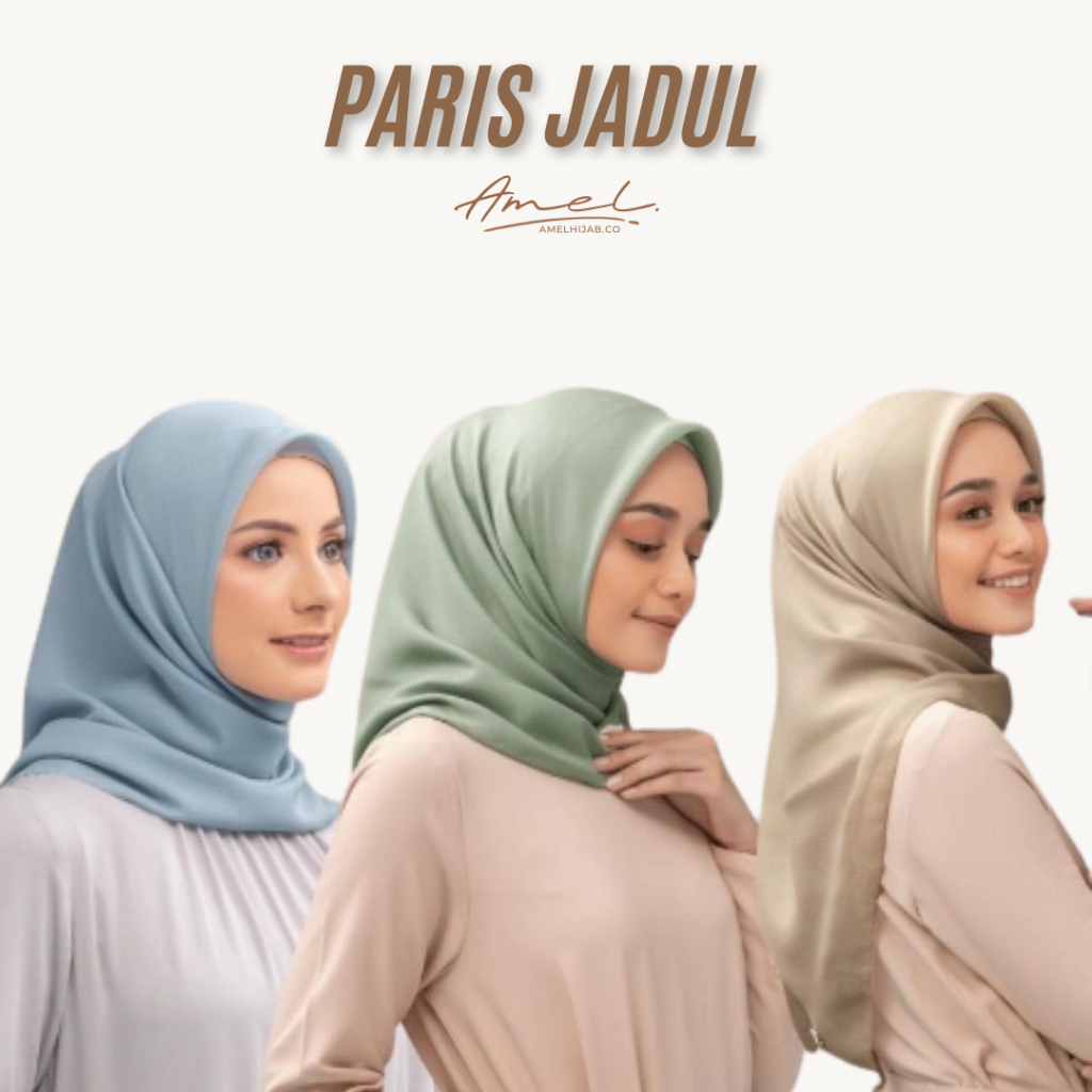 [COD] Hijab Paris Premium Segi Empat Jilbab Voal Kerudung Segi Empat