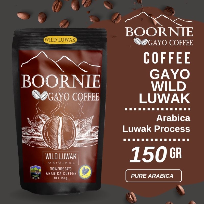

Kopi Gayo Arabika Wild Luwak 150g Pure Arabica Coffee Base Manual Brewing V60 Tubruk Kopi
