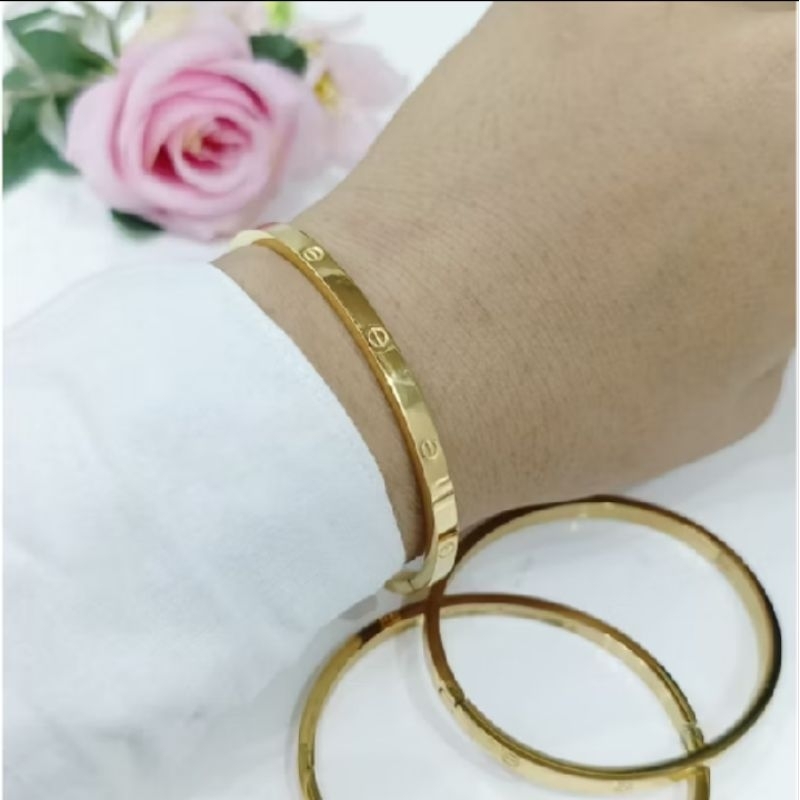 Gelang titanium bangle mata (satuan )