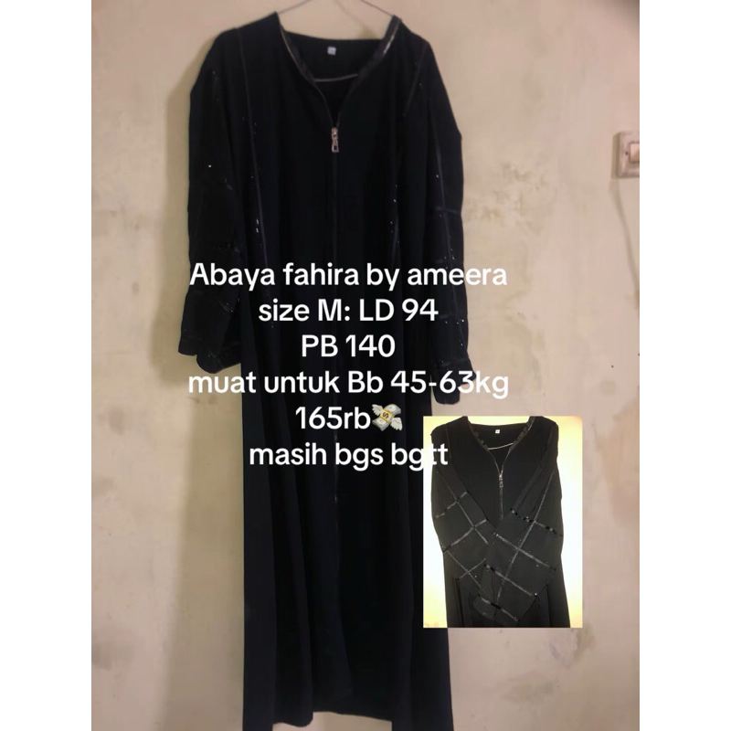 abaya hitam fahira by ameera