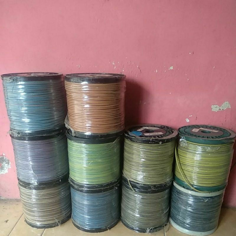 Lampu Kabel 1.5mm tunggal serabut tembaga meteran.