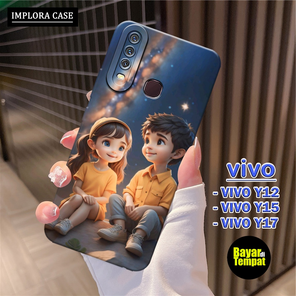 Case Vivo Y12 / Y15 / Y17 Motif Pasangan IMPLORA CASE Casing Vivo Y12 / Y15 / Y17 Softcase Hp Vivo Y