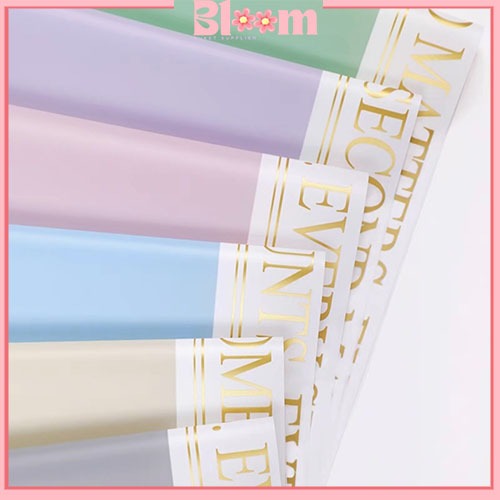

Flower Wrapping Paper Varian Bi Color list gold moment Kertas Buket Bunga Cellophane Paper KB6006