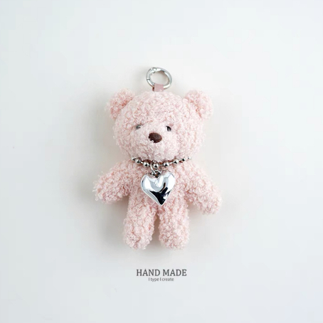 [GH] Polar Bear Gantungan kunci polar bear panjang lucu fluffy keychain bagchain Goms Home Miniso KK